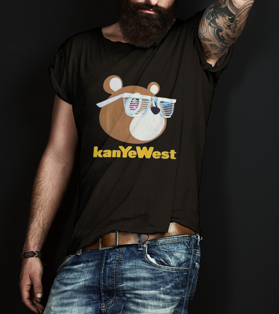 Kanye West Graduation 2007 Merch Mirrored Bear T-Shirt