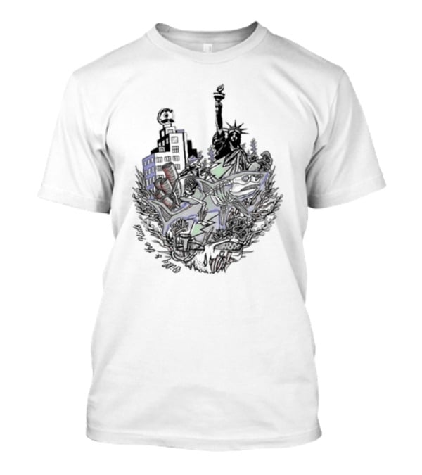 New Billy The Kid Dead On The Water Event Limited Liberty Shark City Night T-Shirt