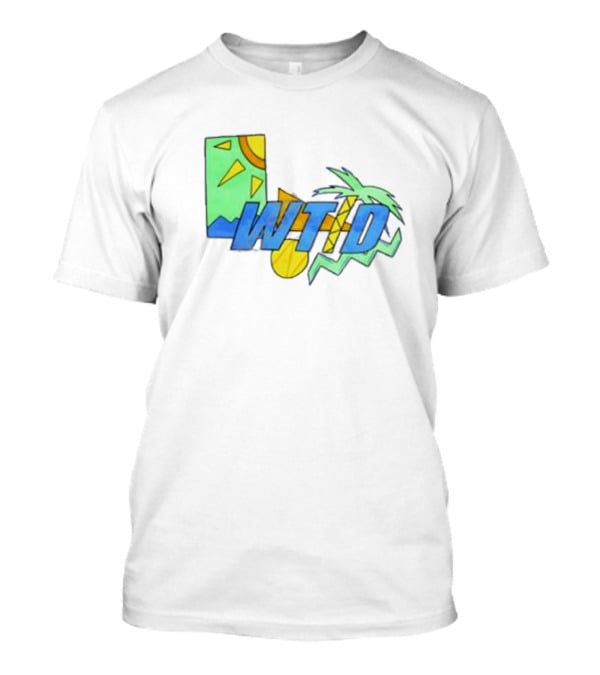 WTID 90s Retro Tropical Sun Palm T-Shirt