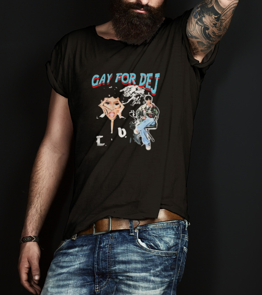 GAY FOR DEJ Pop Art Style With Fashionable Poses T-Shirt