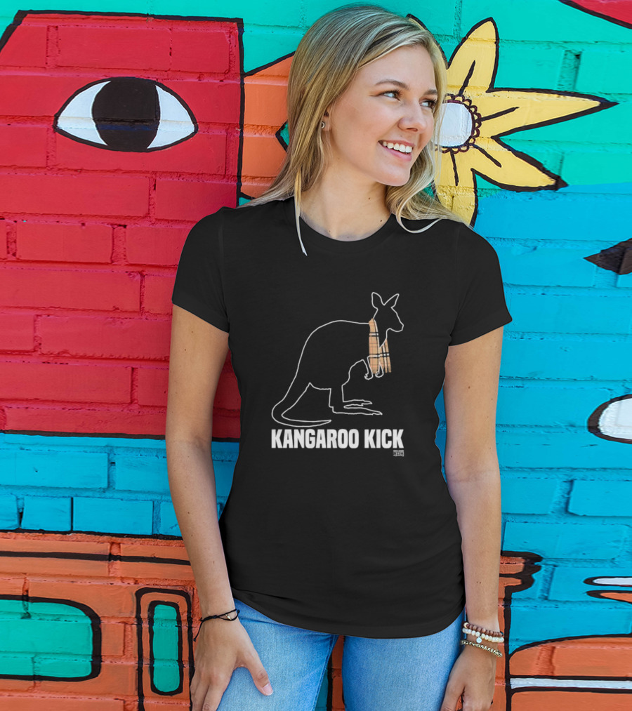 MJF Kangaroo Kick Scarf Outline T-Shirt