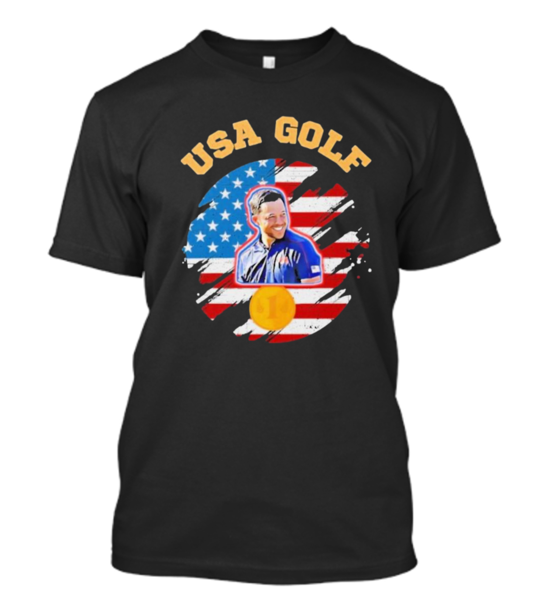 Xander Schauffele Team USA Golf Essential Sweater USA Golf T-Shirt