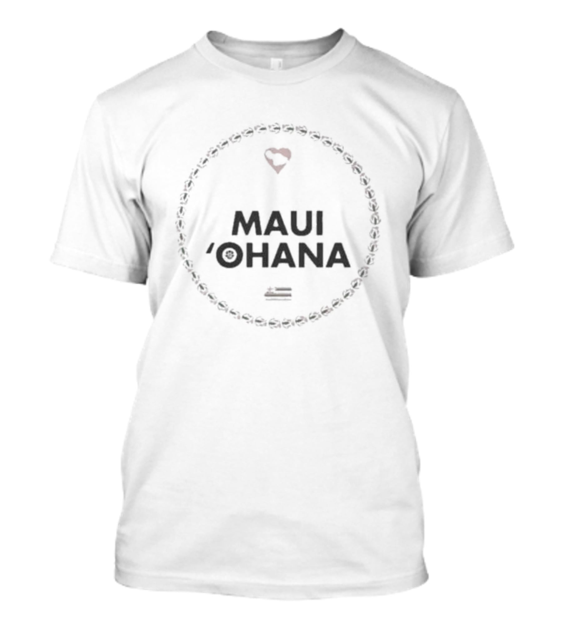 Maui 'Ohana Heart Circle T-Shirt
