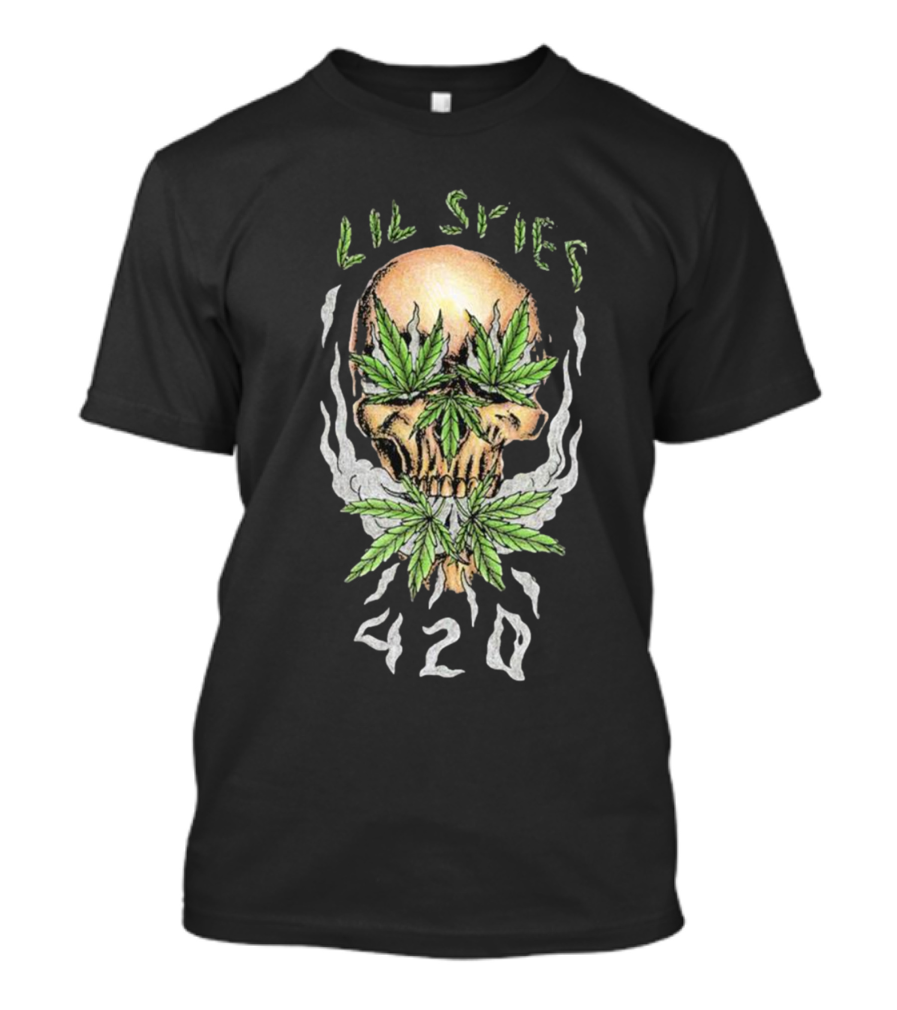 Lil Skies 420 Skull Leaf Smoke T-Shirt