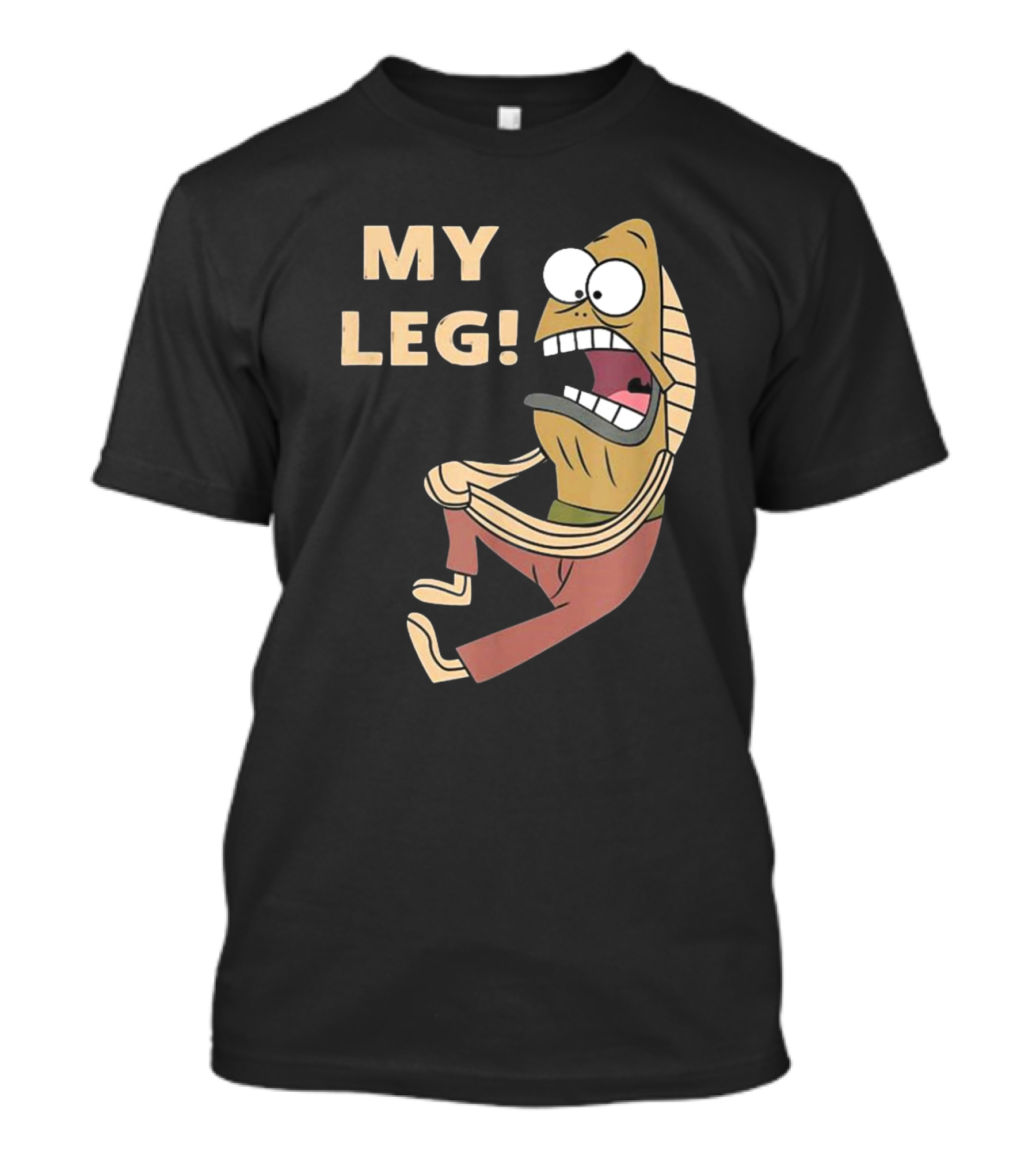 Thebaddestmitch Fred Fish My Leg Scream Character Spongebob Meme T-Shirt