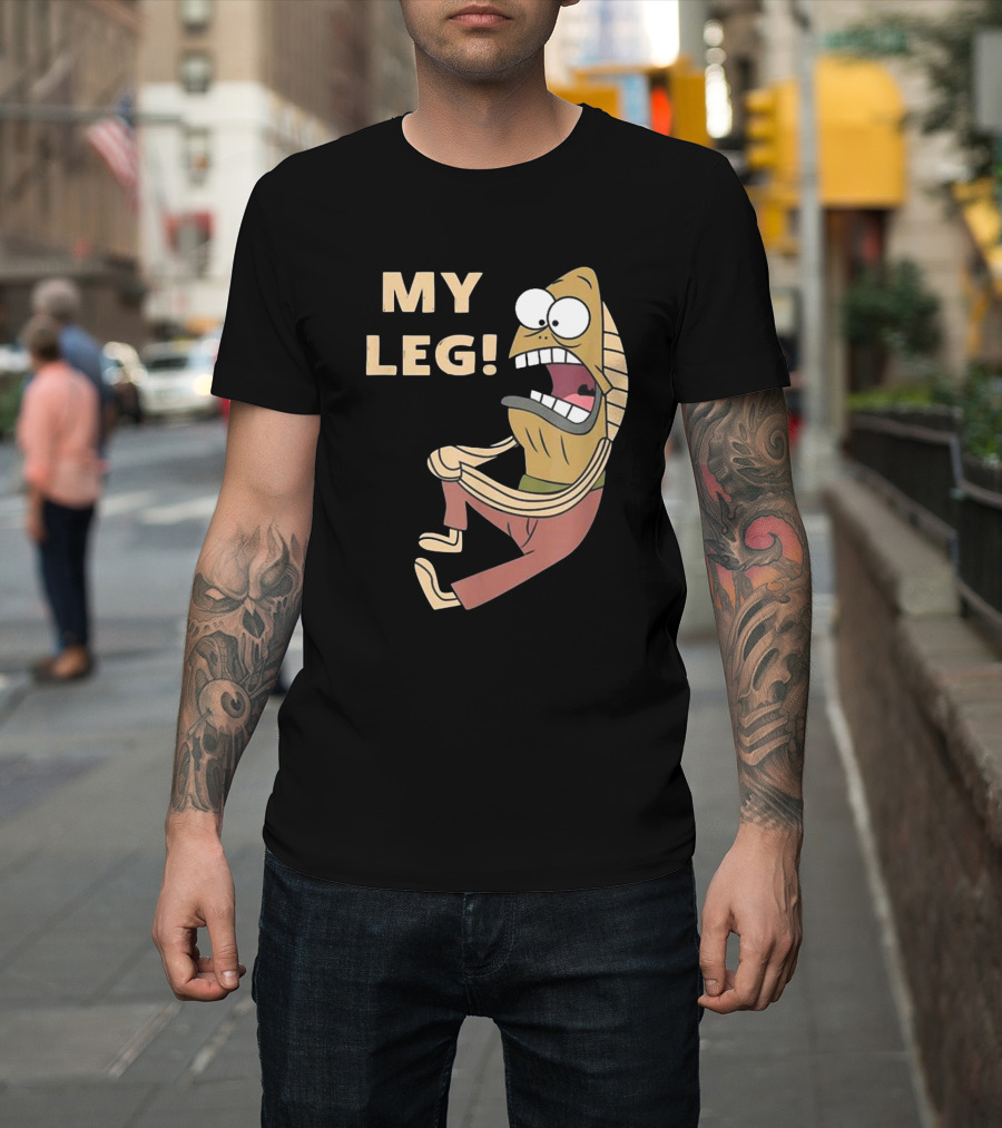 Thebaddestmitch Fred Fish My Leg Scream Character Spongebob Meme T-Shirt