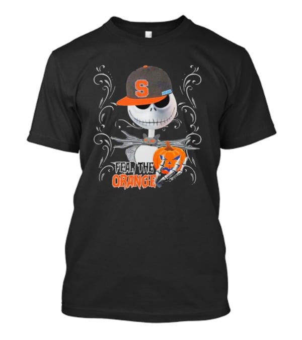 Fear The Orange Jack Skellington Syracuse Halloween Pumpkin T-Shirt