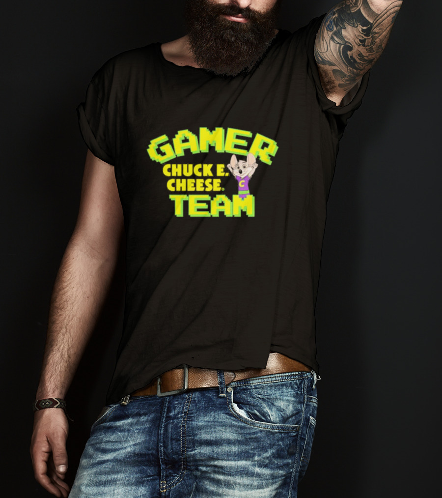 Gamer Chuck E. Cheese Team T-Shirt
