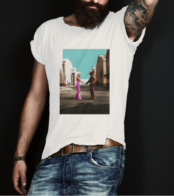 Barbenheimer Pink Floyd Wish You Were Here Scene T-Shirt