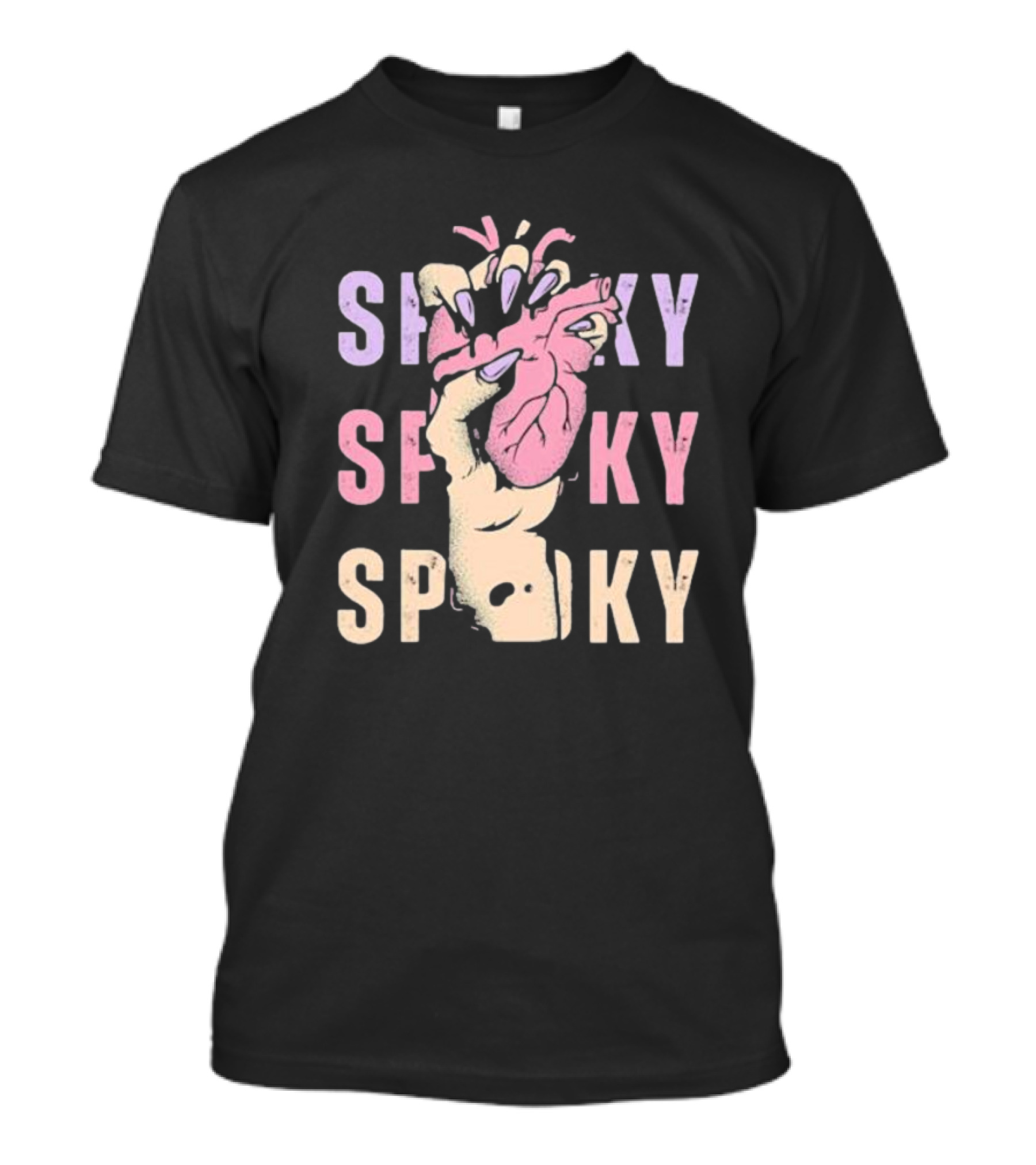 Spooky Hand Grips Heart Halloween Squeeze T-Shirt