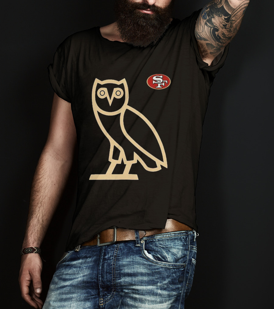 San Francisco 49ers SF Ovo Owl Scarlet T-Shirt