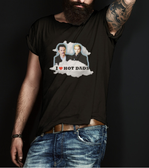 I Heart Hot Dads With Actors In Suits T-Shirt