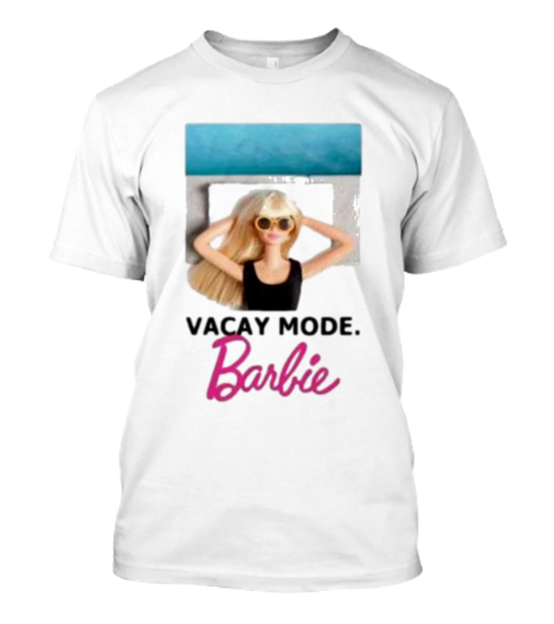 Vacay Mode Barbie Sunglasses Relaxation Scene T-Shirt