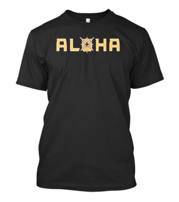 Golden Knights VGK Aloha Star Hockey T-Shirt