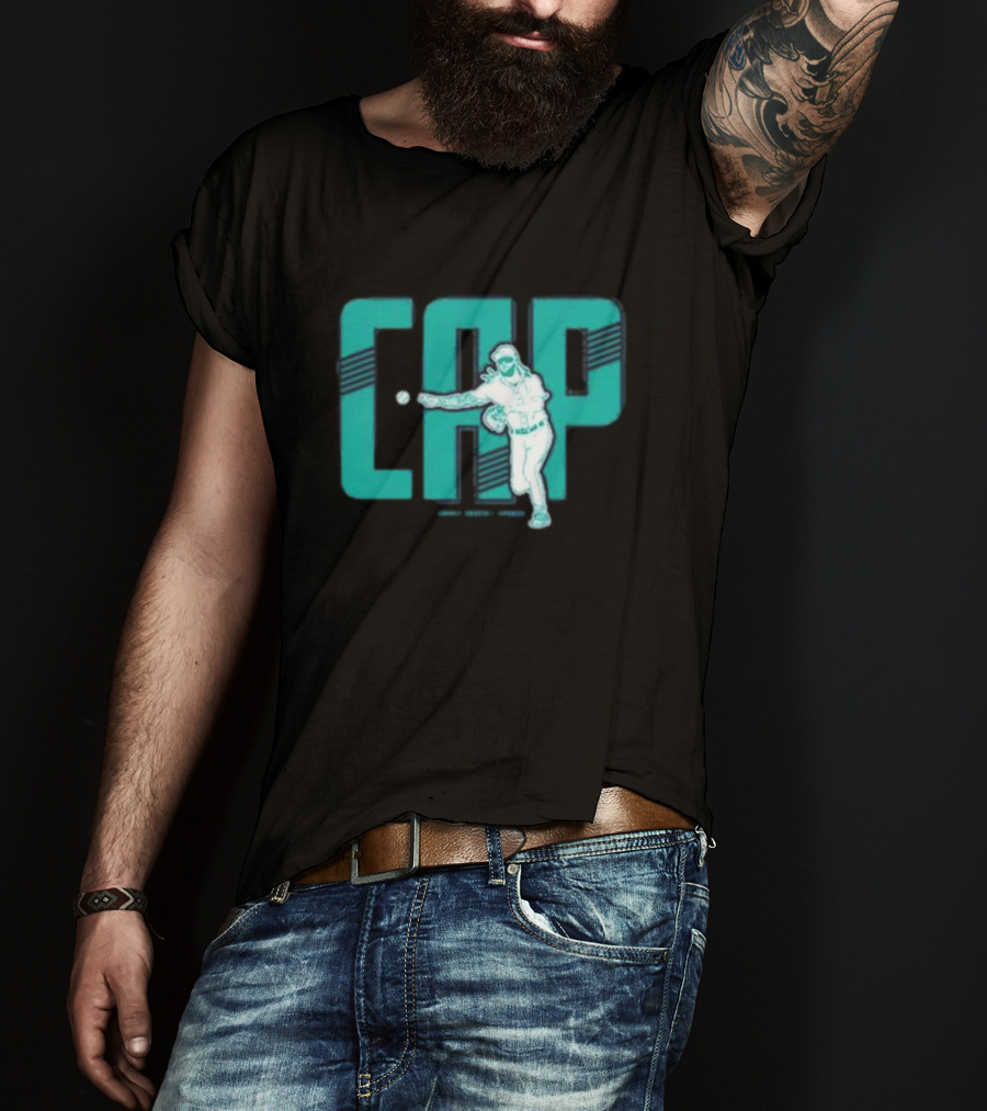 CAP Simply Seattle Sports Baseball Pitcher T-Shirt