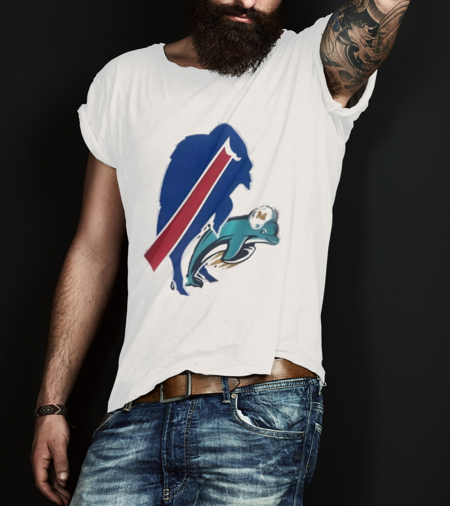 Buffalo Bills Doggy Miami Dolphins T-Shirt