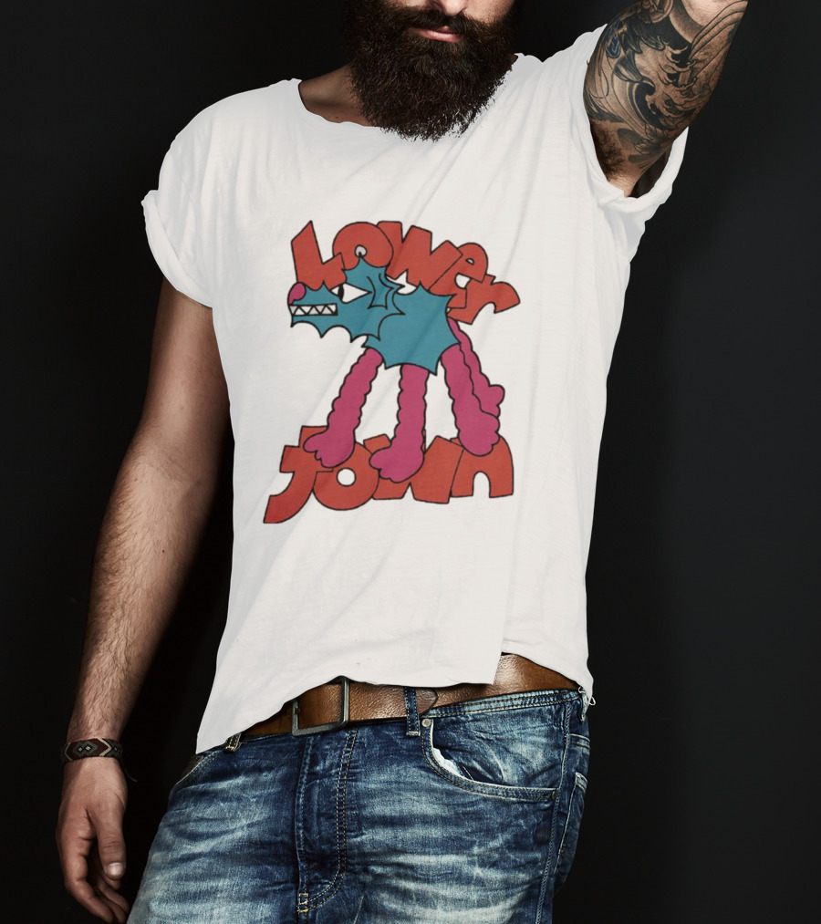 Lowertown Playful Cartoon Dog T-Shirt