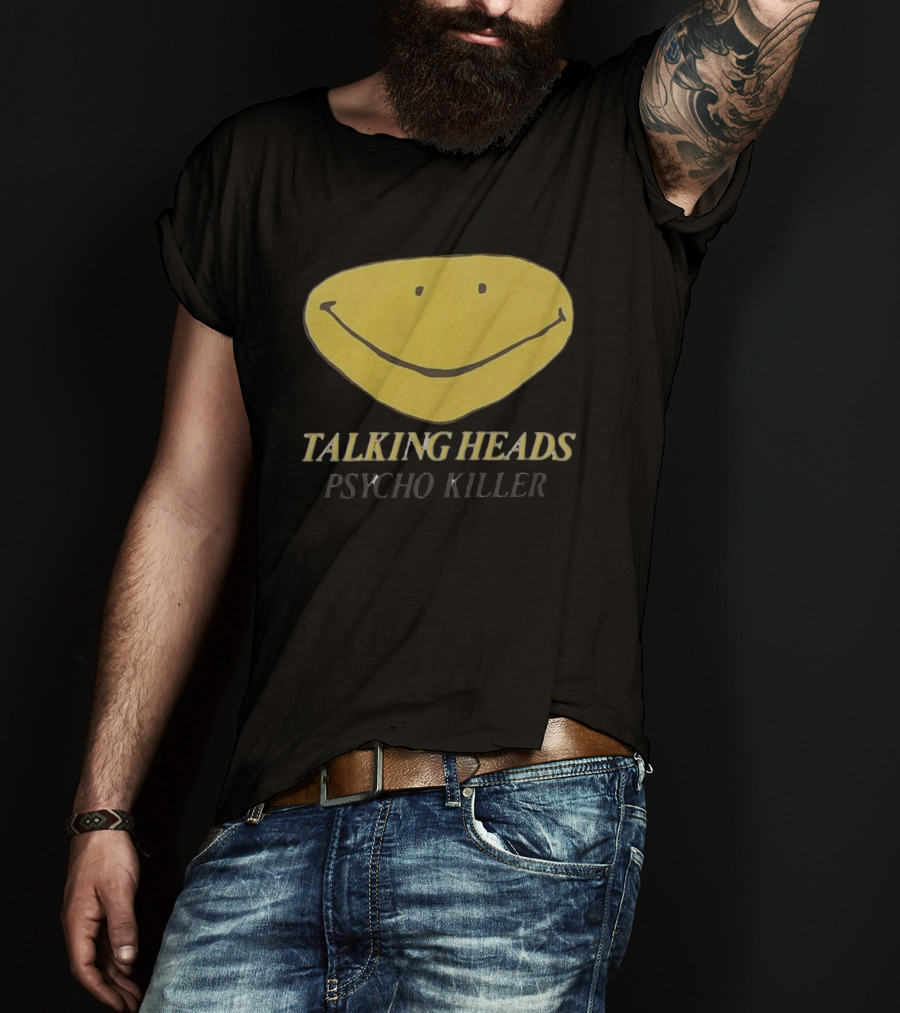 Talking Heads Smiley Face Psycho Killer T-Shirt