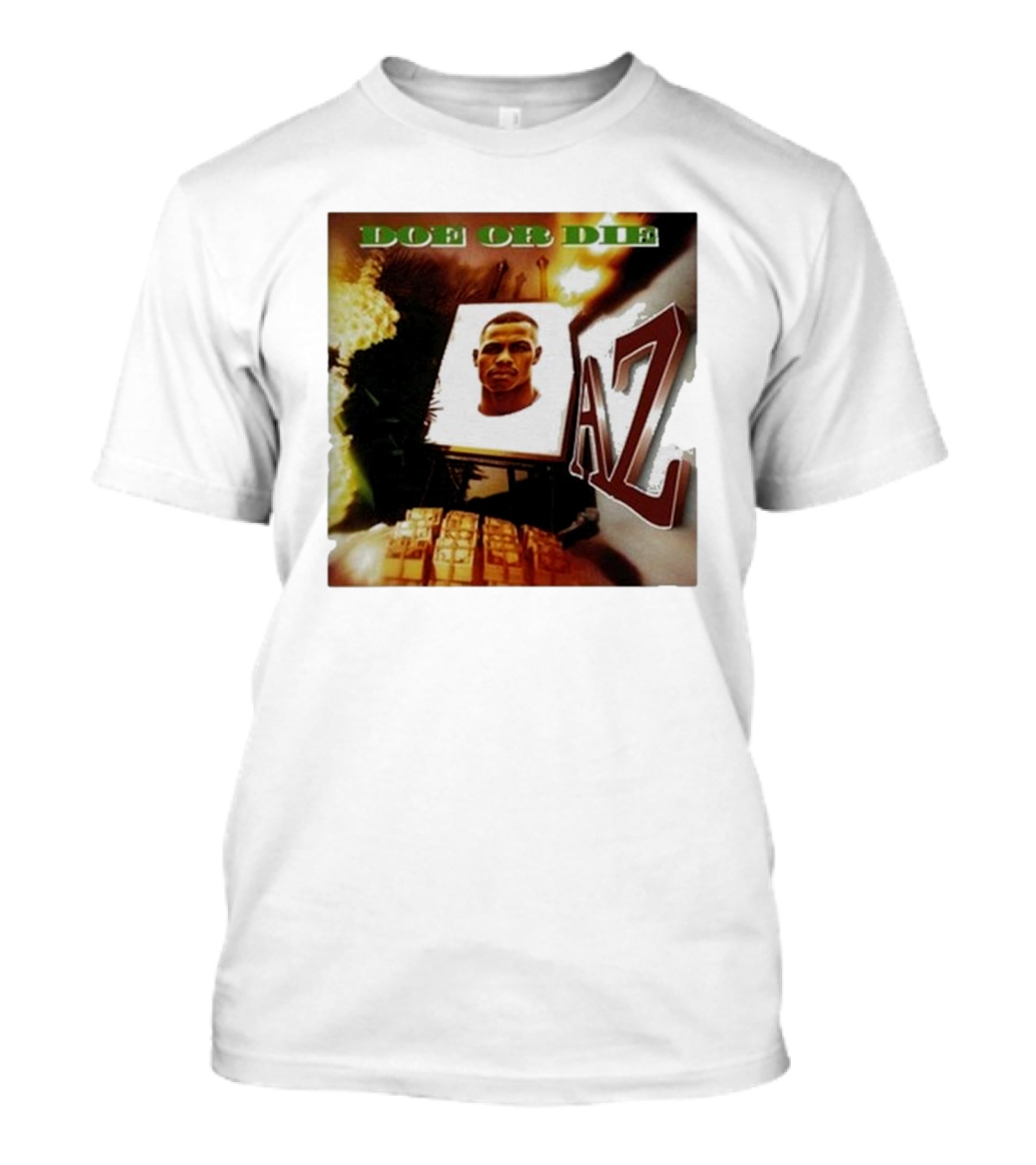 Up North Trips AZ Doe Or Die Album Cover Art 90s Hip Hop Classic T-Shirt