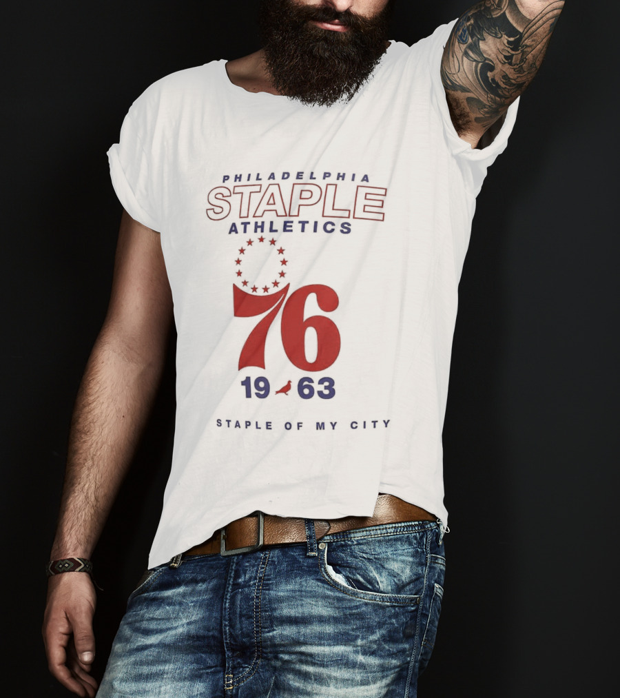 Philadelphia Staple Athletics 76 1963 Staple Of My City T-Shirt