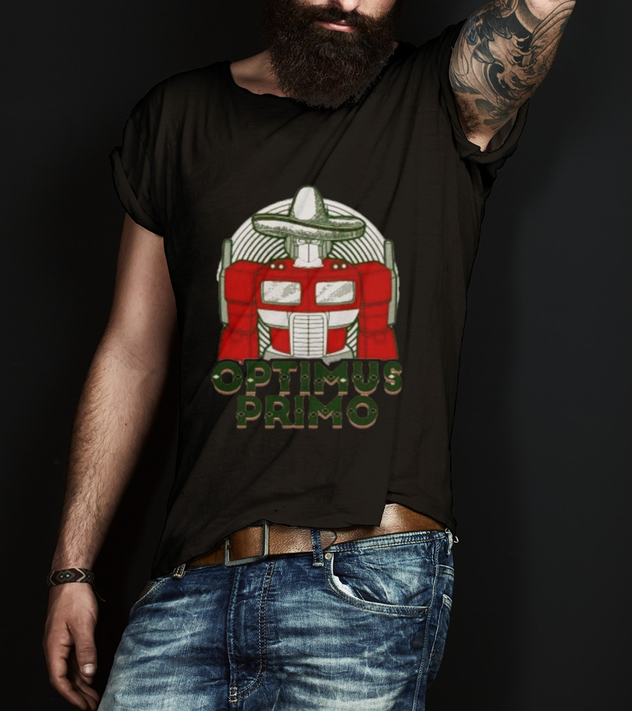 Optimus Primo Sombrero Robot T-Shirt