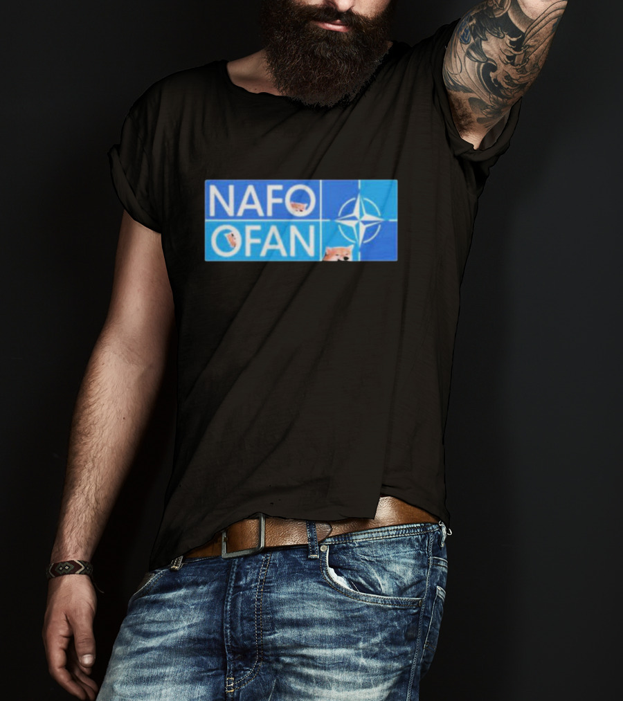NAFO OFAN Shiba Inu NATO Star Emblem T-Shirt