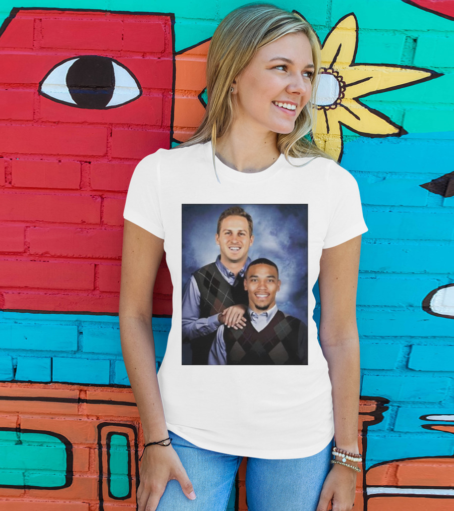 The Goff And Amon-Ra Step Brothers Portrait T-Shirt