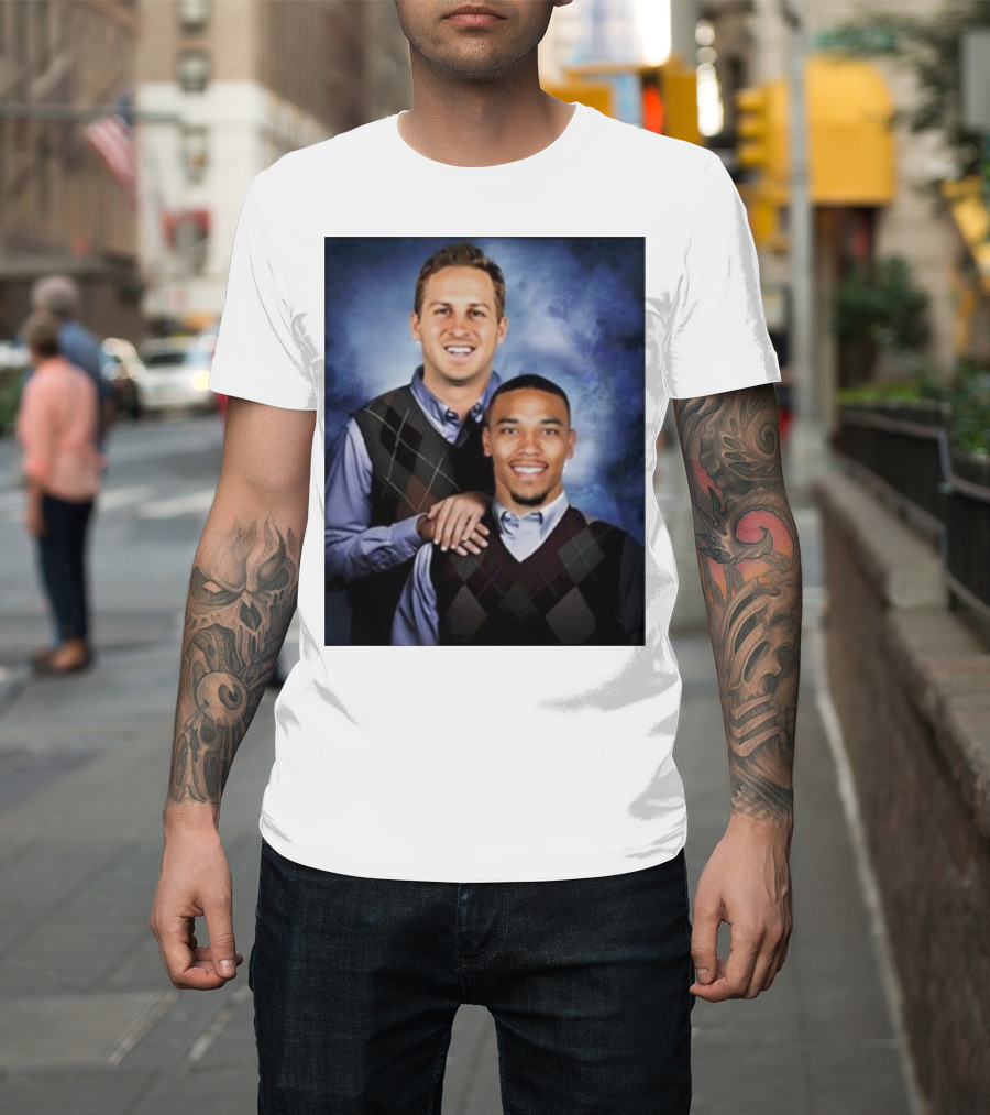 The Goff And Amon-Ra Step Brothers Portrait T-Shirt
