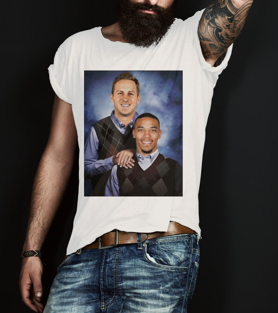 The Goff And Amon-Ra Step Brothers Portrait T-Shirt