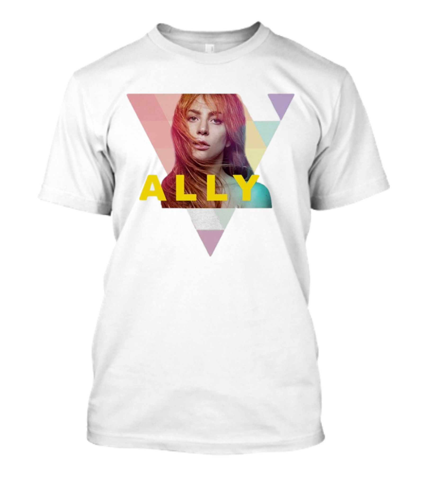 Lady Gaga Ally Pop Merch Triangular T-Shirt