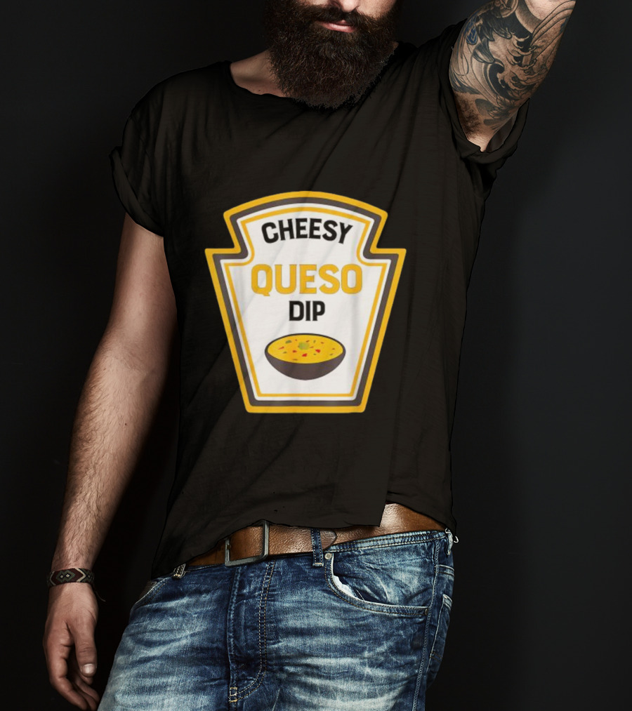 Cheesy Queso Dip Condiments Halloween Costume T-Shirt