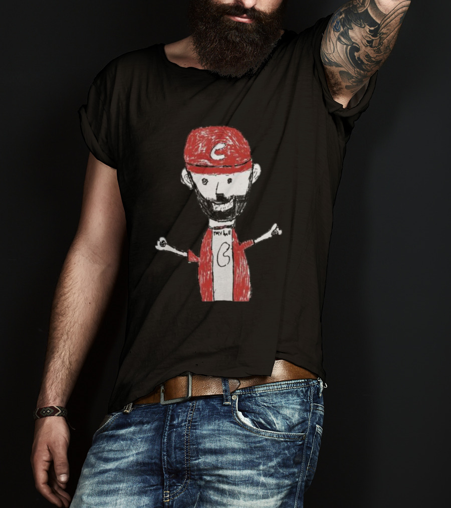 Liam Castellanos Cartoon Character With C Logo On Red Cap T-Shirt