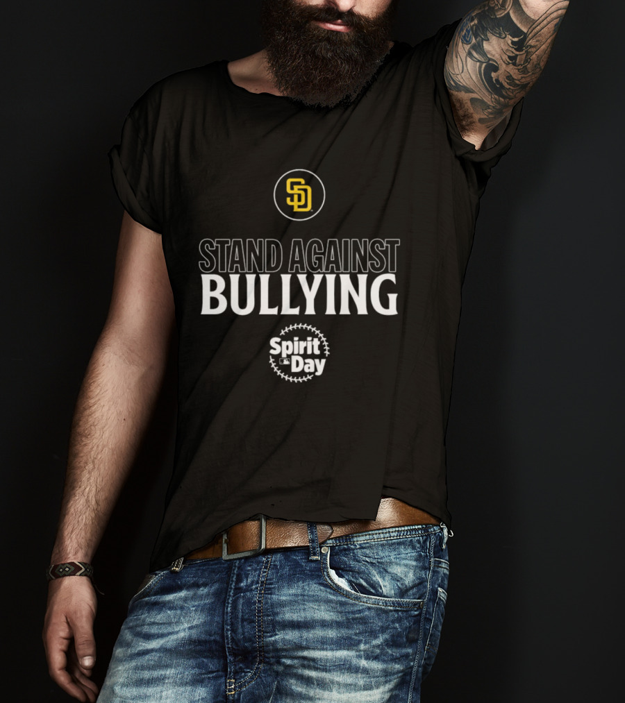 San Diego Padres Stand Against Bullying Spirit Day SD T-Shirt