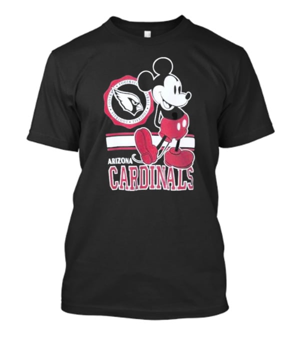Arizona Cardinals Mickey Mouse Football Team Fan Gear T-Shirt