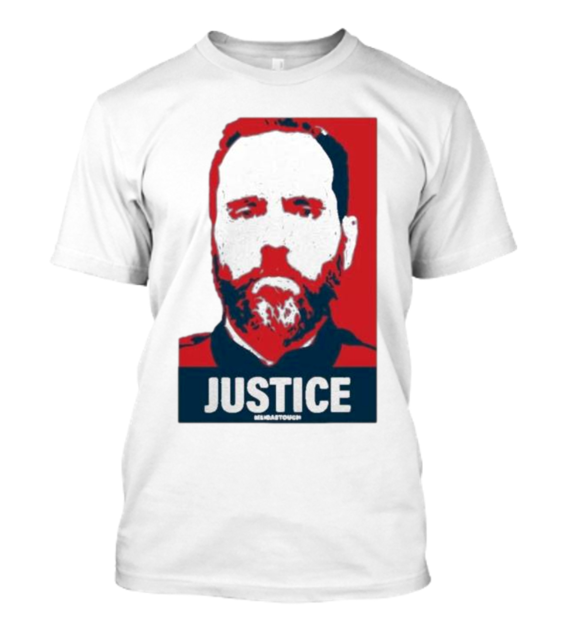 Meidastouch Store Jack Smith Justice Iconic Red And Blue T-Shirt