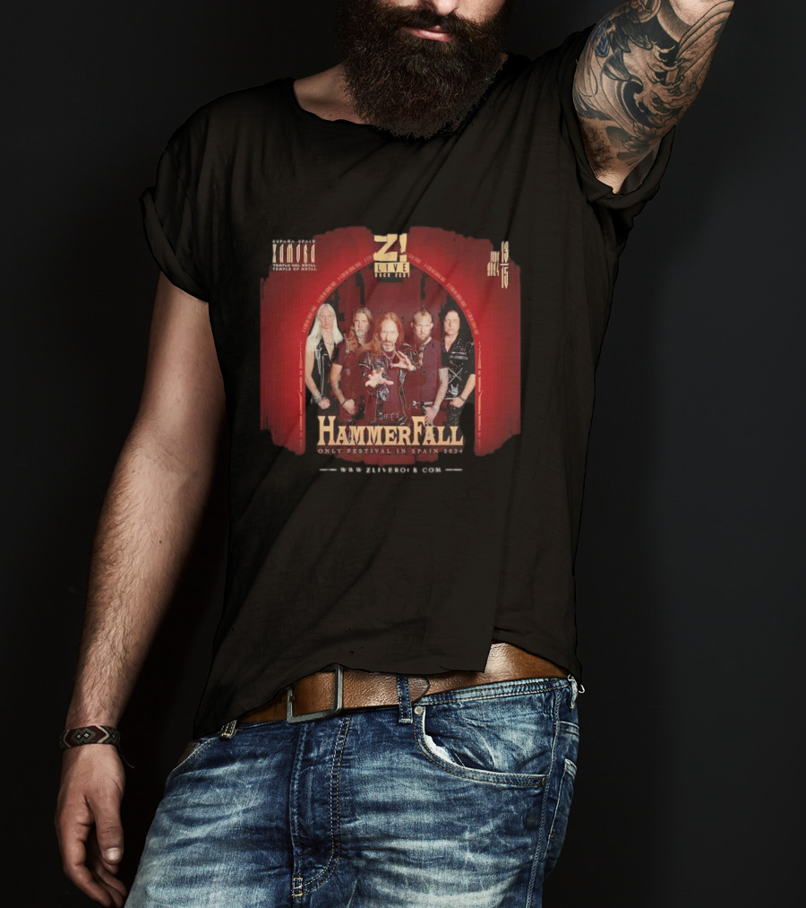 Z Live Rock Fest HammerFall Only Festival In Zamora Spain June 13-15 T-Shirt