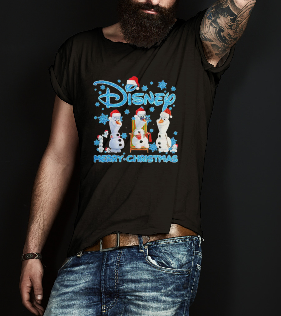 Disney Merry Christmas Olaf Santa T-Shirt