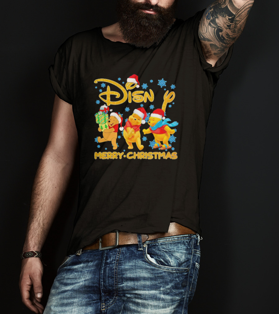 Disney Winnie-the-Pooh Santa Merry Christmas T-Shirt