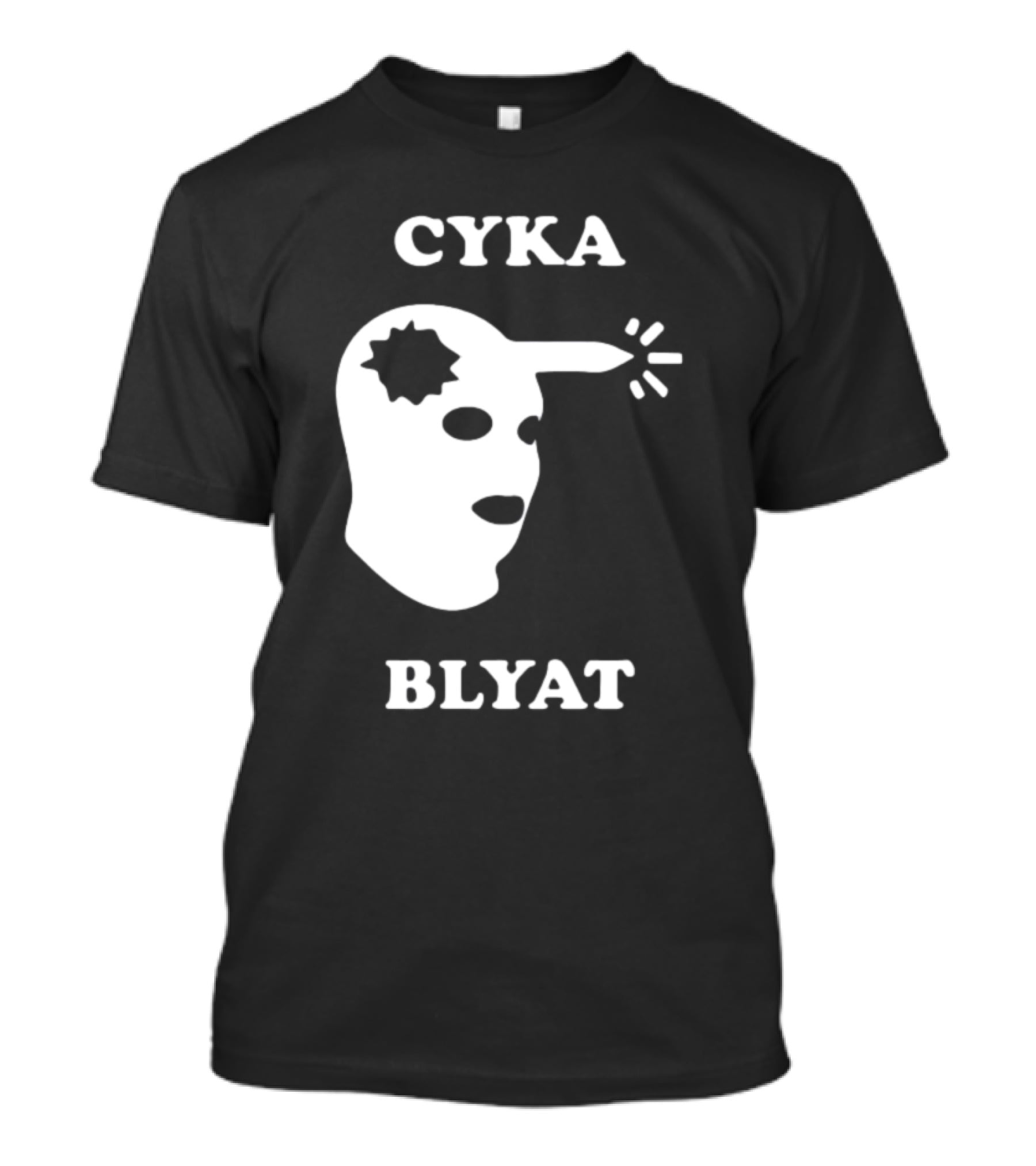 CYKA BLYAT Mask Bullet Headshot T-Shirt