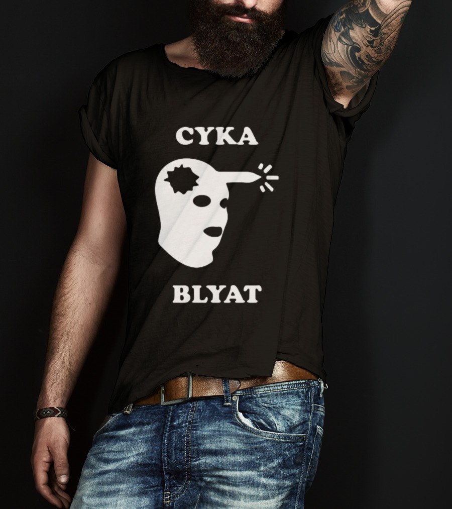 CYKA BLYAT Mask Bullet Headshot T-Shirt
