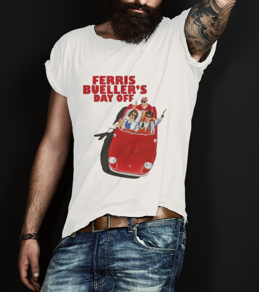 Ferris Bueller's Day Off Red Convertible Ride T-Shirt
