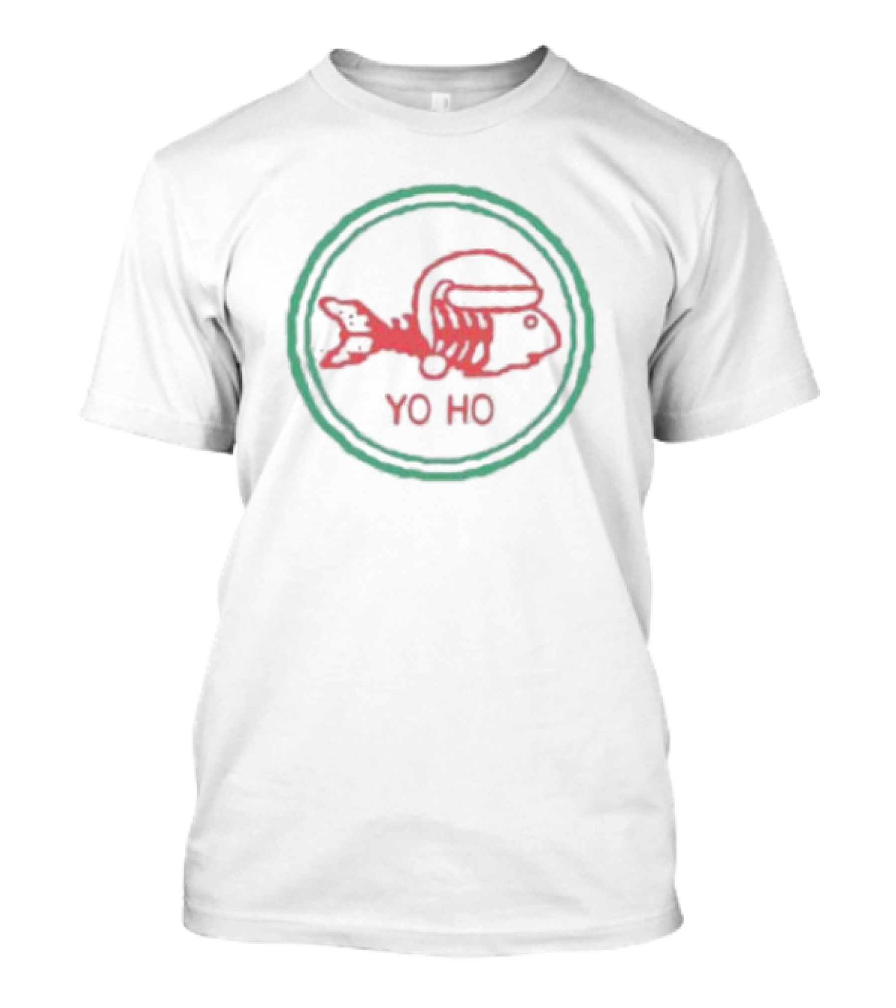 Fishbone Yo Ho Pirate Skeleton Fish Holiday T-Shirt