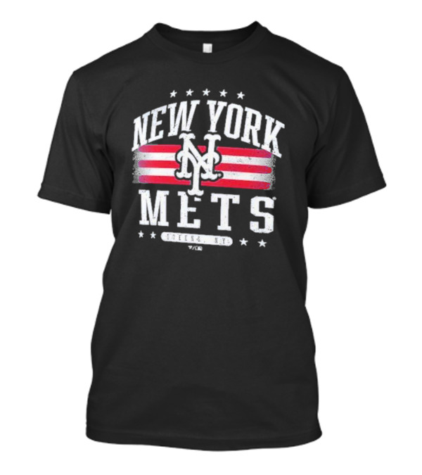 New York Mets Queens NY Americana Stars T-Shirt