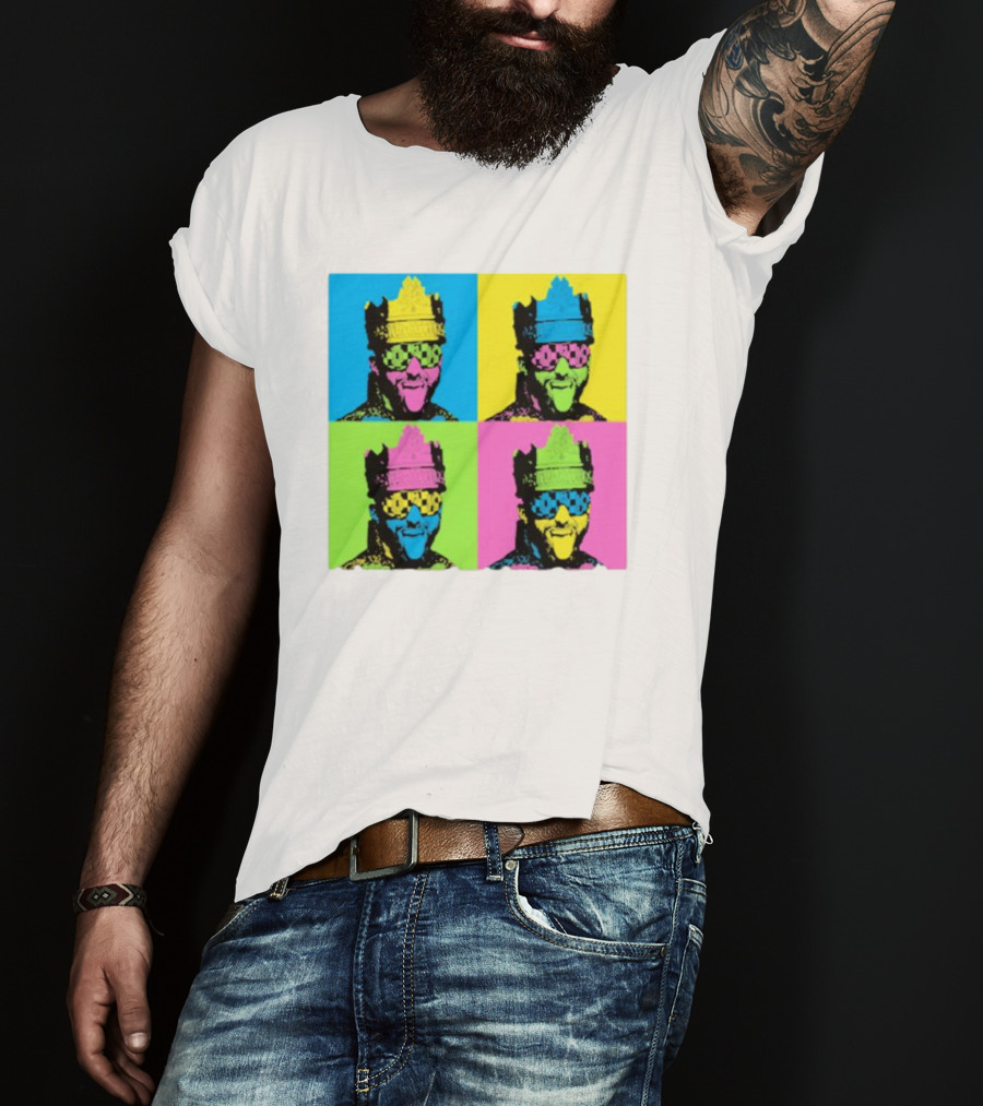 Deathmatch King Pop Art Style Color Blocks T-Shirt