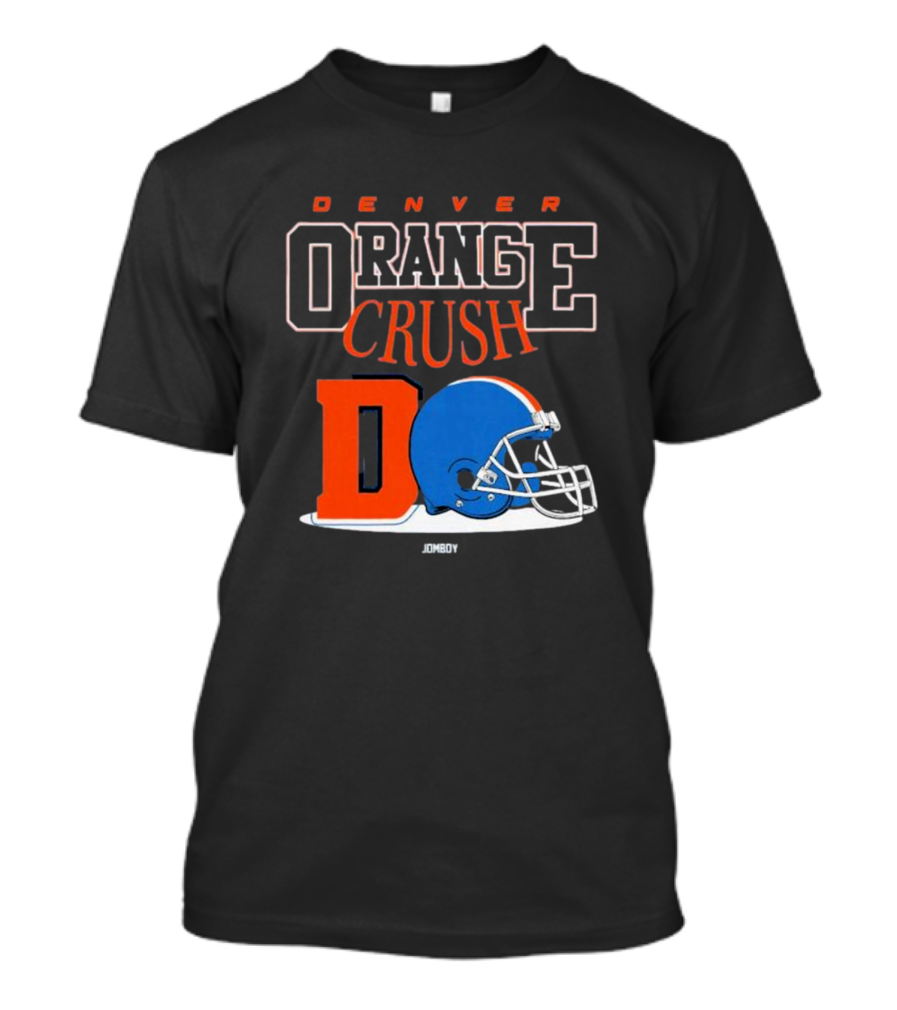 Denver Broncos Orange Crush Retro Helmet Logo D Jomboy T-Shirt