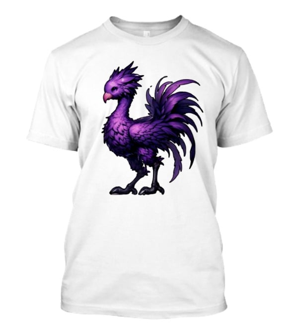 Purple Chocobo Fantasy Creature Mythical Bird Iconic Character T-Shirt