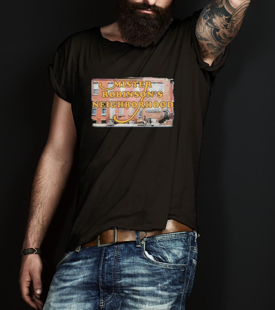 Mister Robinson's Neighborhood Urban Background Image T-Shirt