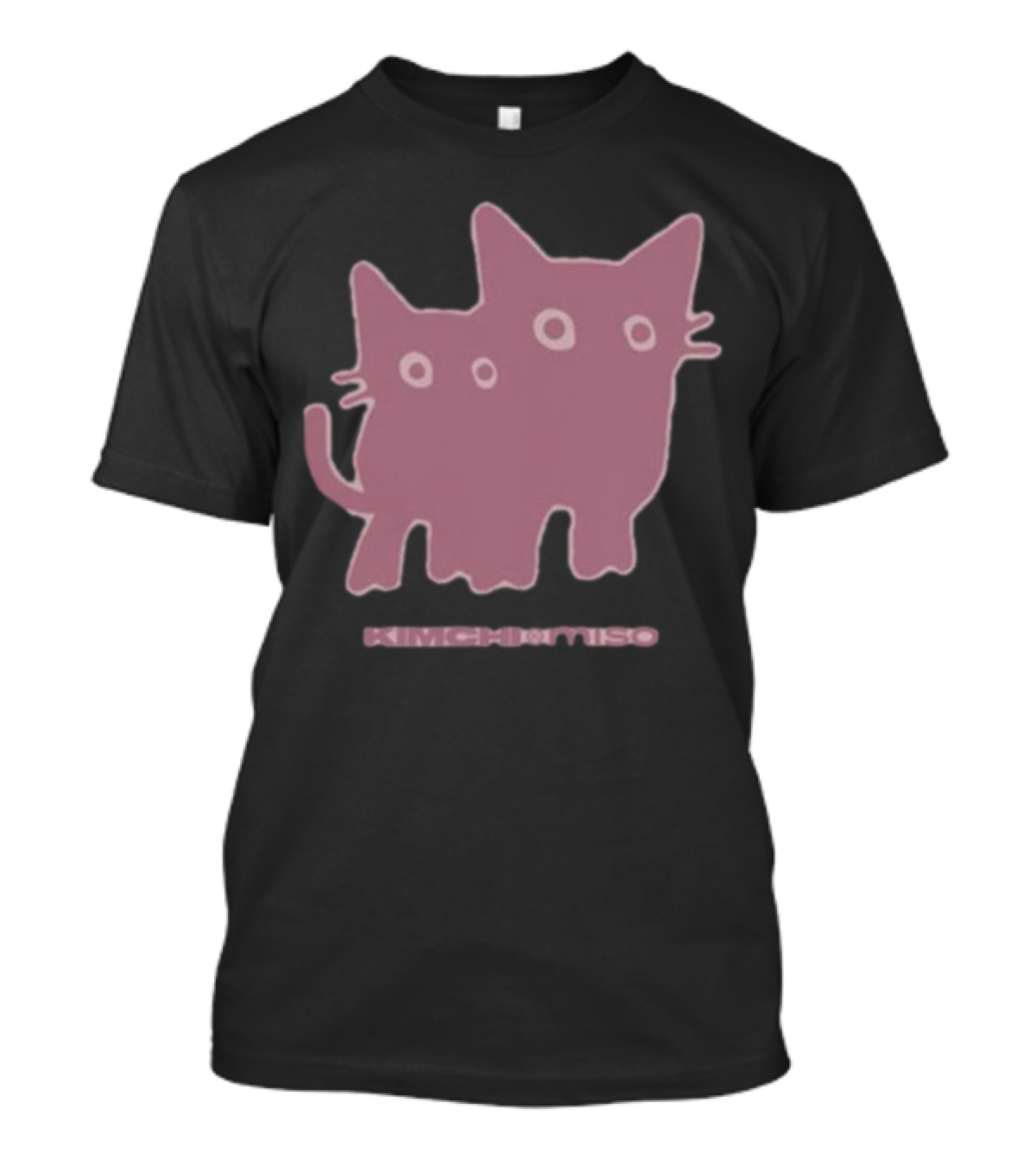 Twins Cat Kimchi Miso Retro Feline Duo T-Shirt