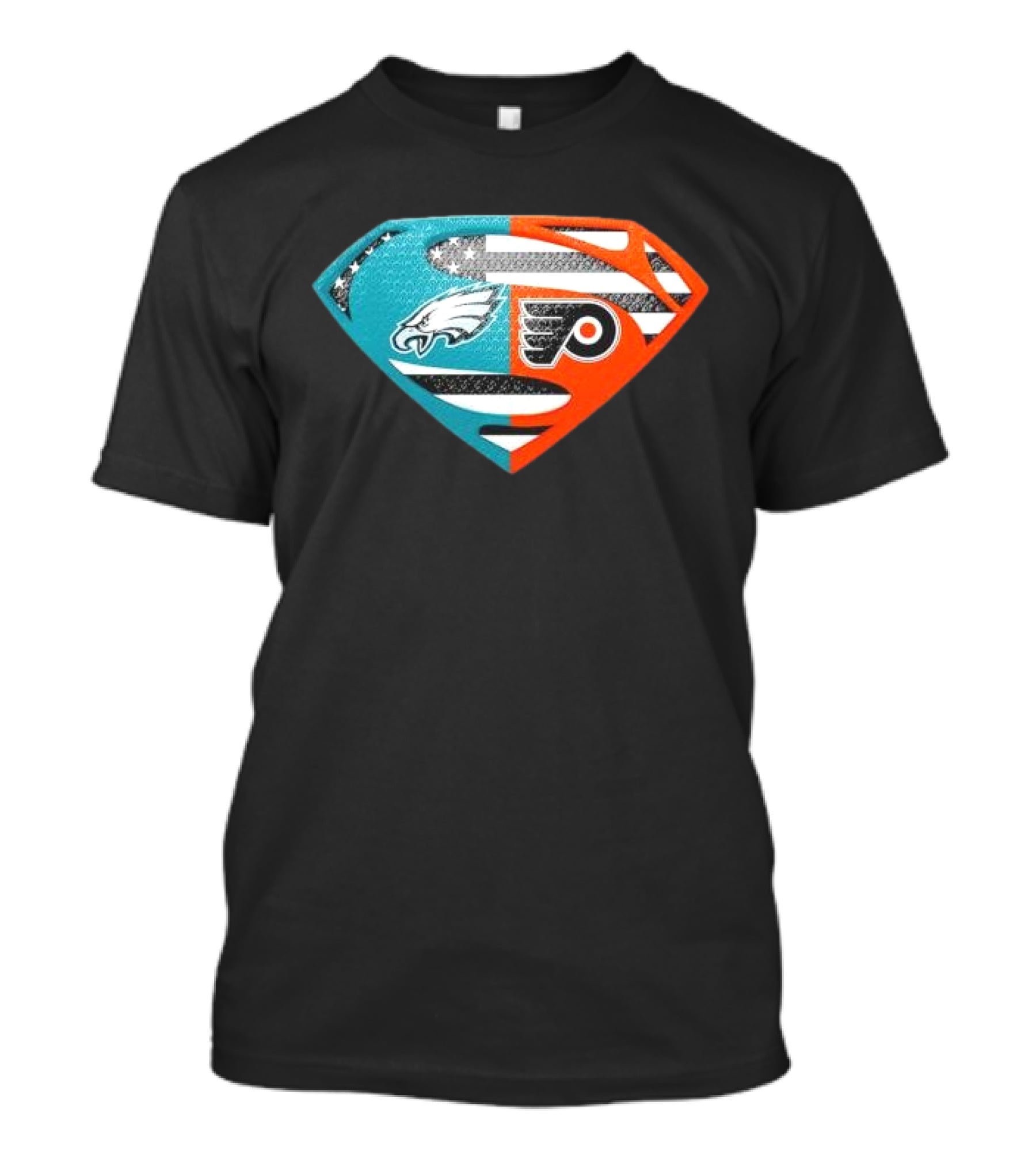 Philadelphia Eagles Philadelphia Flyers Superman Logo Mashup T-Shirt