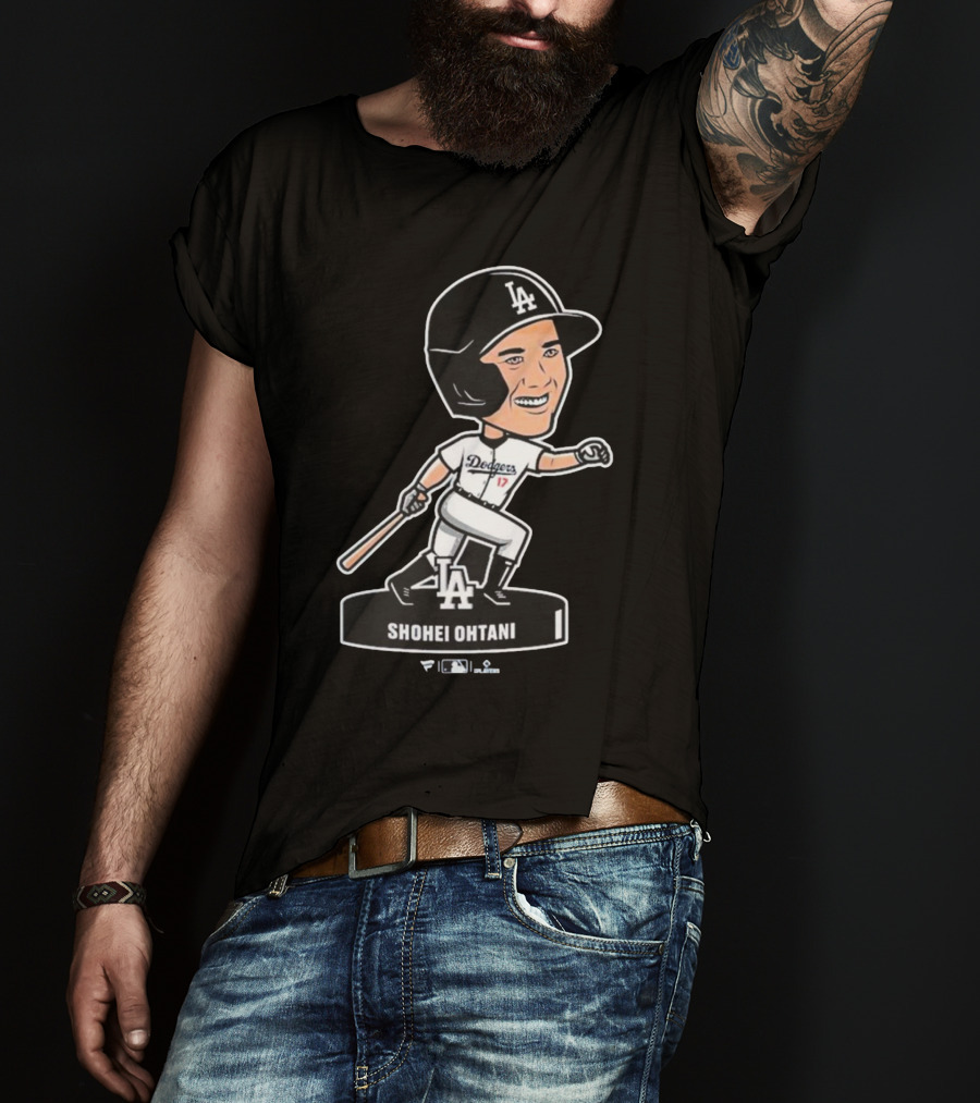 Shohei Ohtani Los Angeles Dodgers LA Bobblehead Dodgers 17 T-Shirt